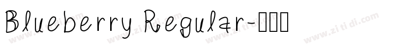 Blueberry Regular字体转换